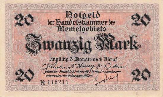 20 Mark 1922